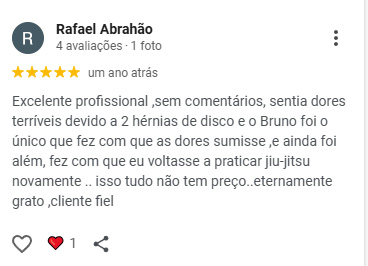 Depoimento Rafael Abrahão — Hérnias de disco resolvidas